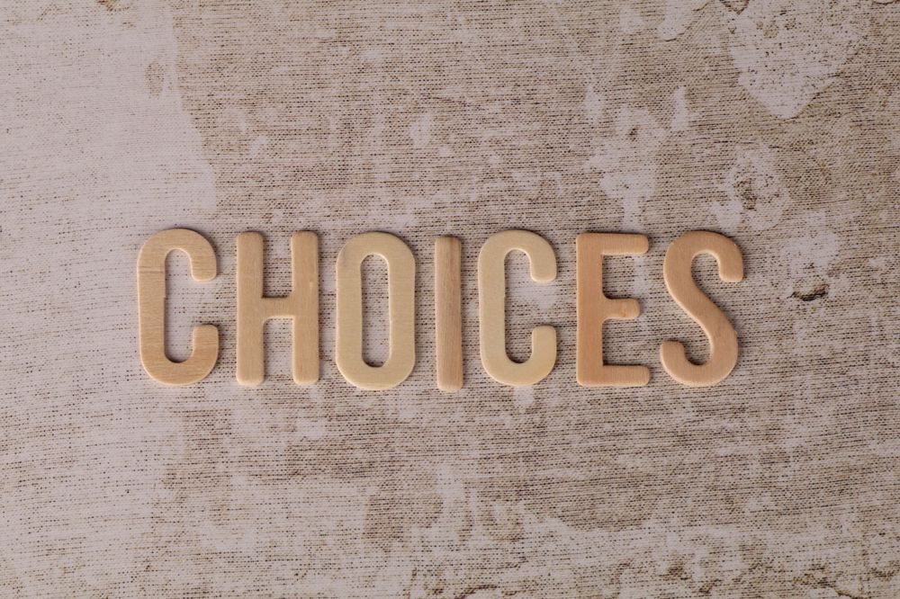 CHOICESの立体文字