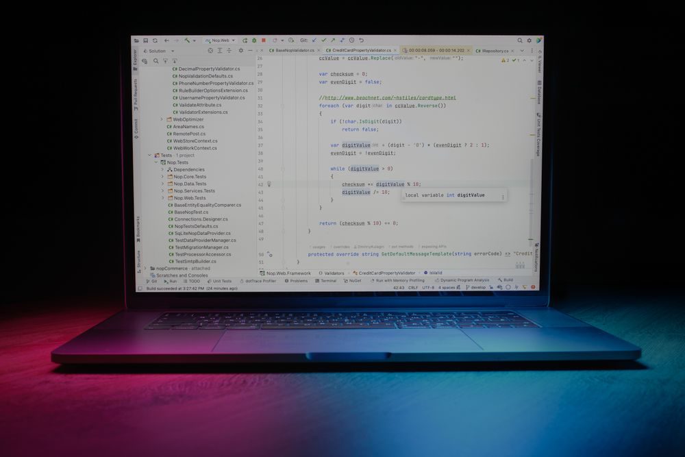 プログラムのコードが表示された画面